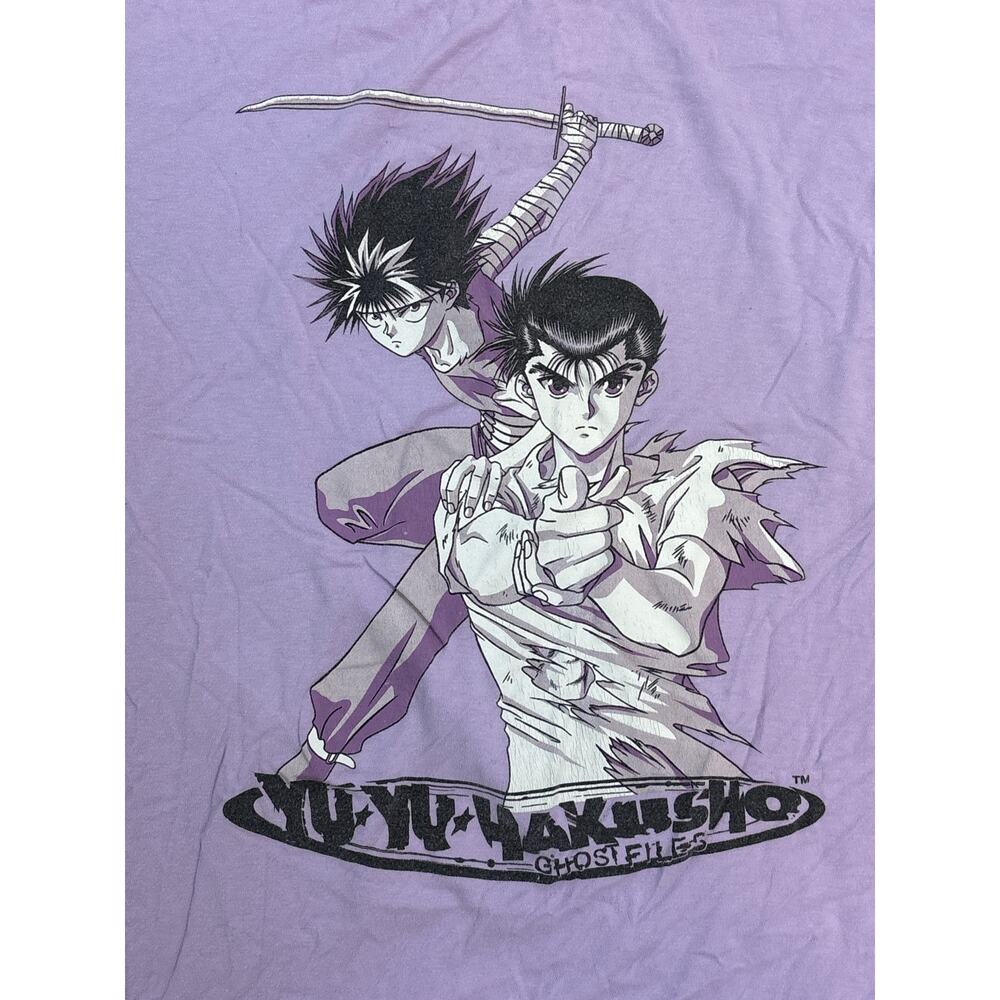 Yu Yu Hakusho Ghost files yusuke hiei lavender Crunchyroll anime Large shirt